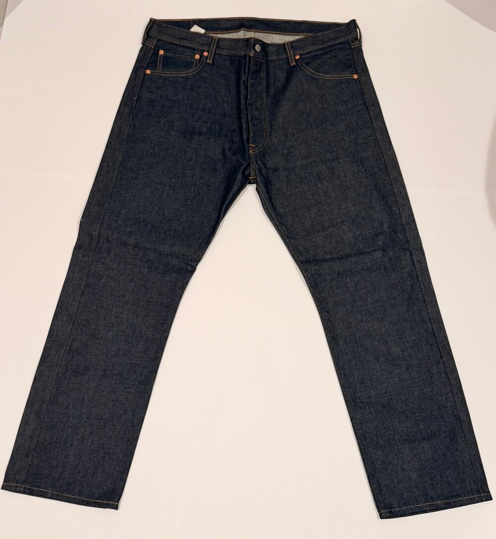 Levi's 501 Original Fit Jeans Dark Wash Button Fly Denim Men's Size 38x30